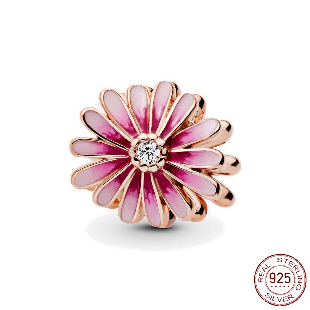 925 Pendant Pink  Infinity Love Charms Fit Original Pandora Bracelet